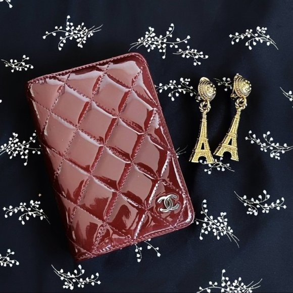 💋RARE Chanel Vintage Agenda - Patent Leather Auth - Picture 1 of 9